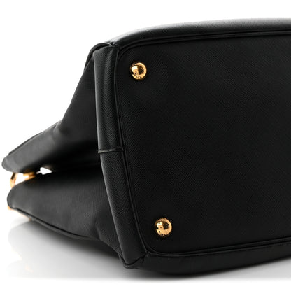 Prada Saffiano Medium Galleria Double Zip Tote Black 9 of 11