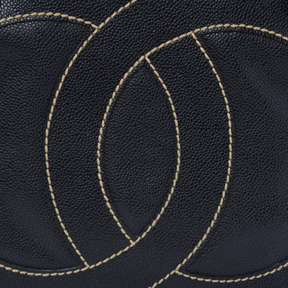 Chanel Caviar CC Stitched Small Tote Black 10 of 10