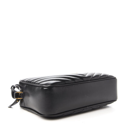 Saint Laurent Calfskin Matelasse Monogram Lou Camera Bag Black 4 of 9
