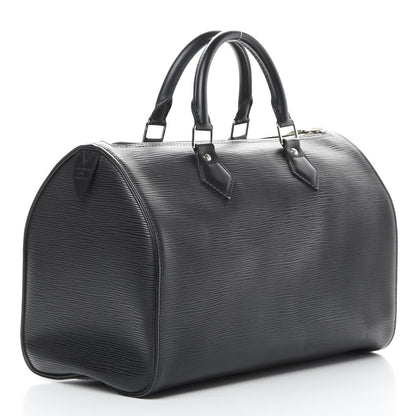 Louis Vuitton Epi Speedy 30 Black 3 of 11