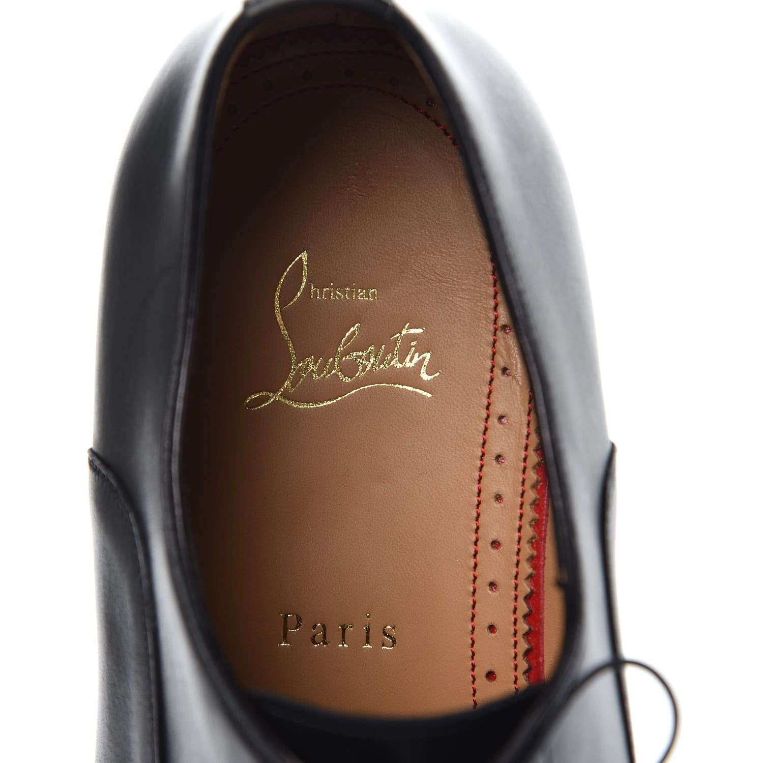 Christian Louboutin Calfskin Mens Greggo Flat Oxfords 43 Black 7 of 9