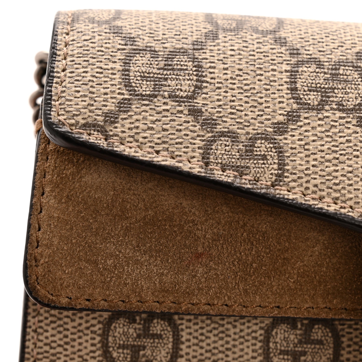 Gucci GG Supreme Monogram Super Mini Dionysus Shoulder Bag Taupe 11 of 11