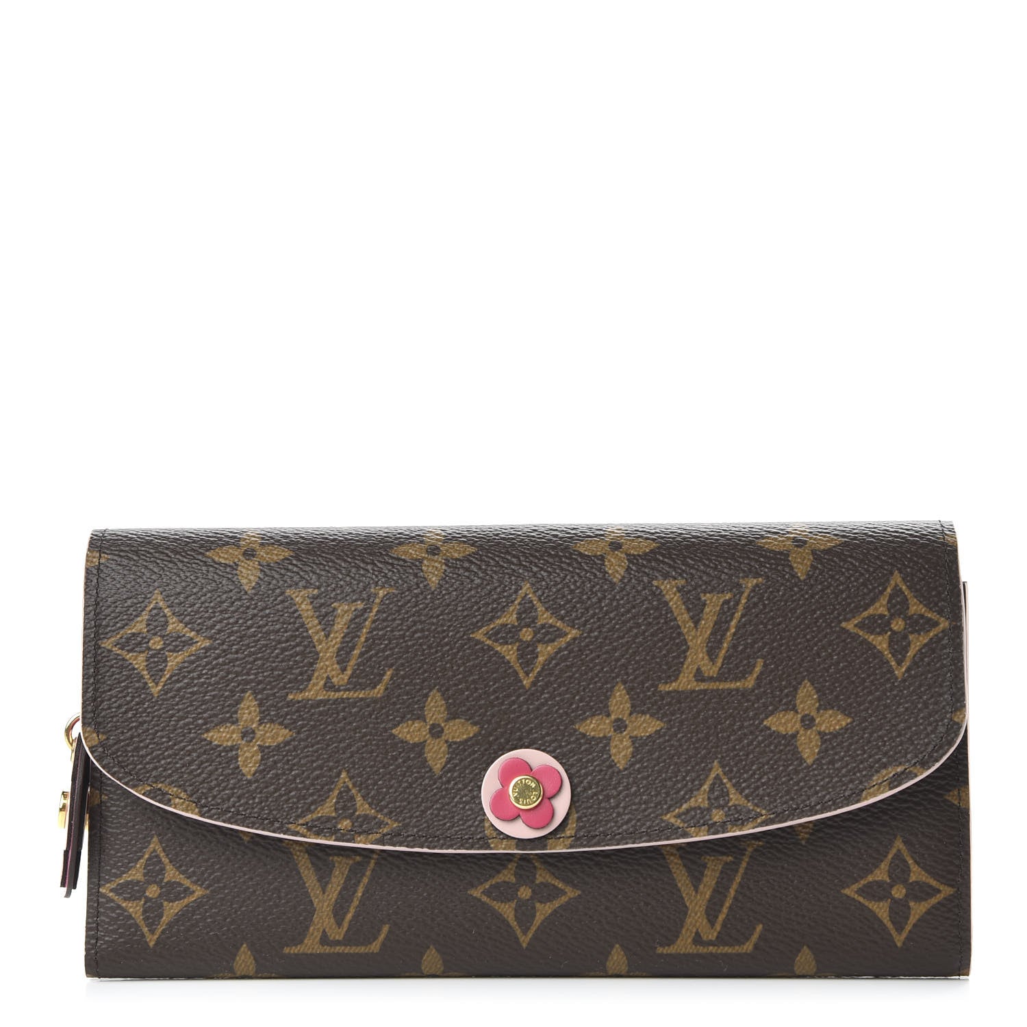 Louis Vuitton Monogram Bloom Flower Emilie Wallet Fuchsia 1 of 10