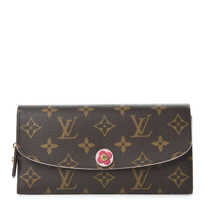 Louis Vuitton Monogram Bloom Flower Emilie Wallet Fuchsia 1 of 10