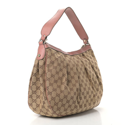 Gucci Monogram Medium Sukey Hobo Pink 3 of 15
