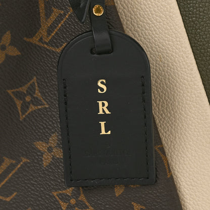 Louis Vuitton Monogram V Tote MM Khaki Cream 9 of 11
