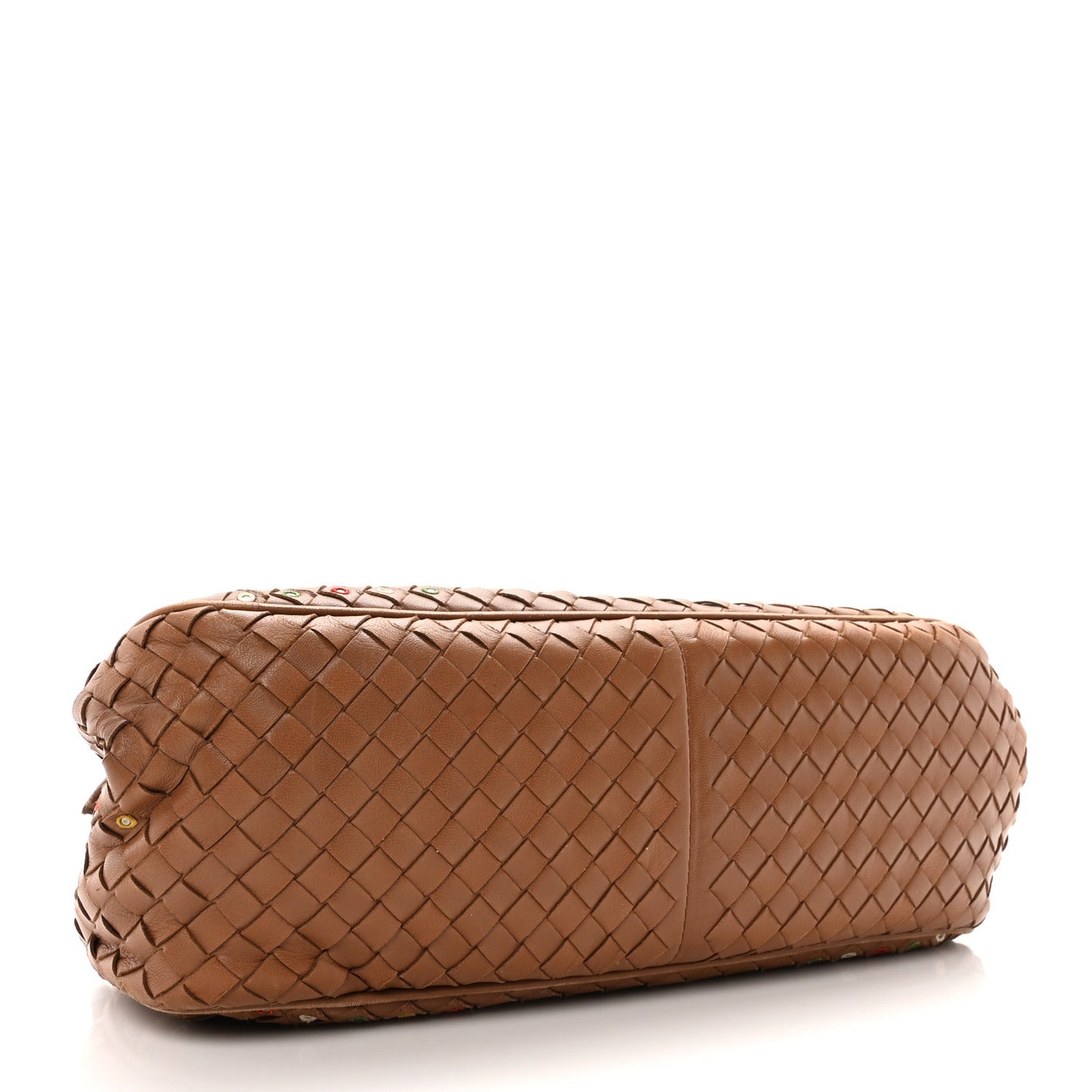 Nappa Intrecciato Shoulder Bag Brown
