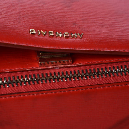 Givenchy Textured Calfskin Mini Pandora Box Crossbody Bag Red 17 of 18