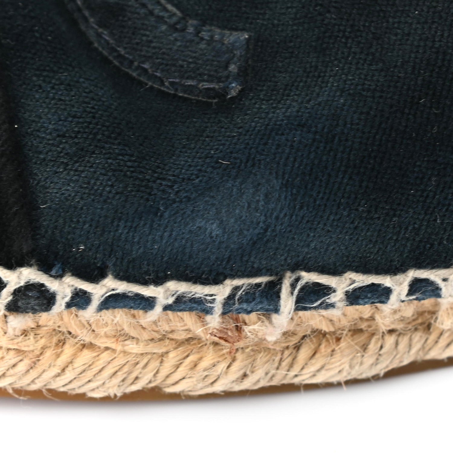 Chanel Velvet CC Espadrilles 39 Dark Navy Black 16 of 17