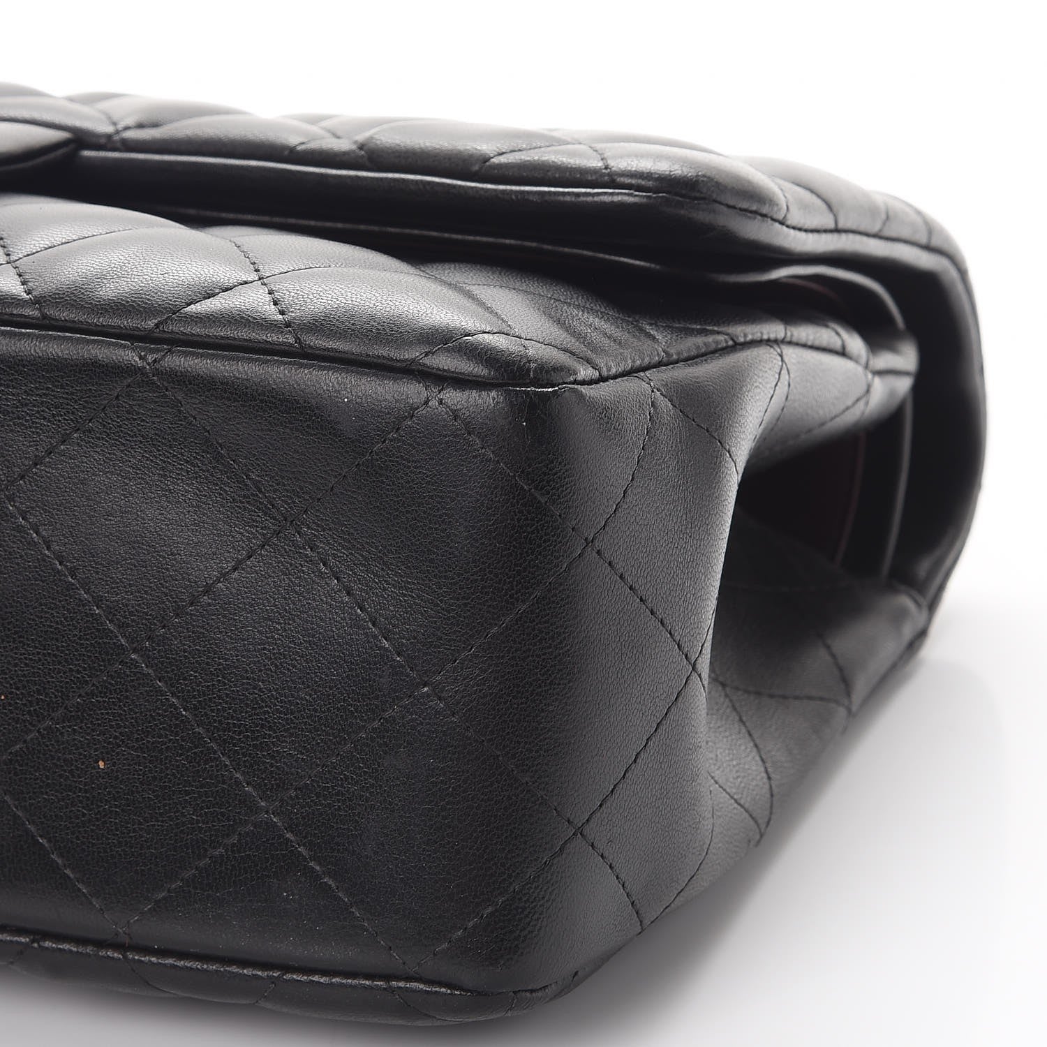 Chanel Lambskin Quilted Jumbo Double Flap Black 10 of 10