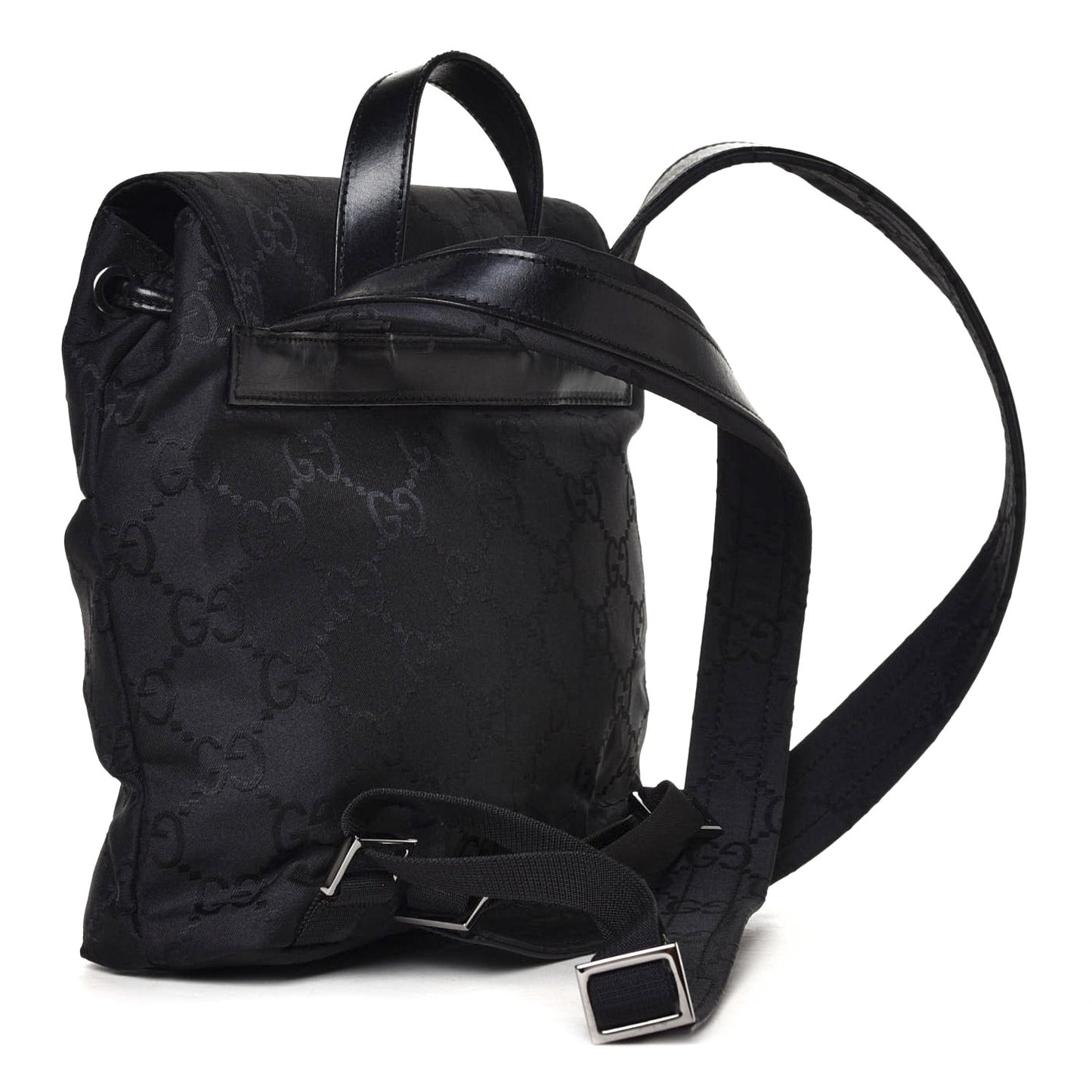 Nylon Monogram Backpack Black