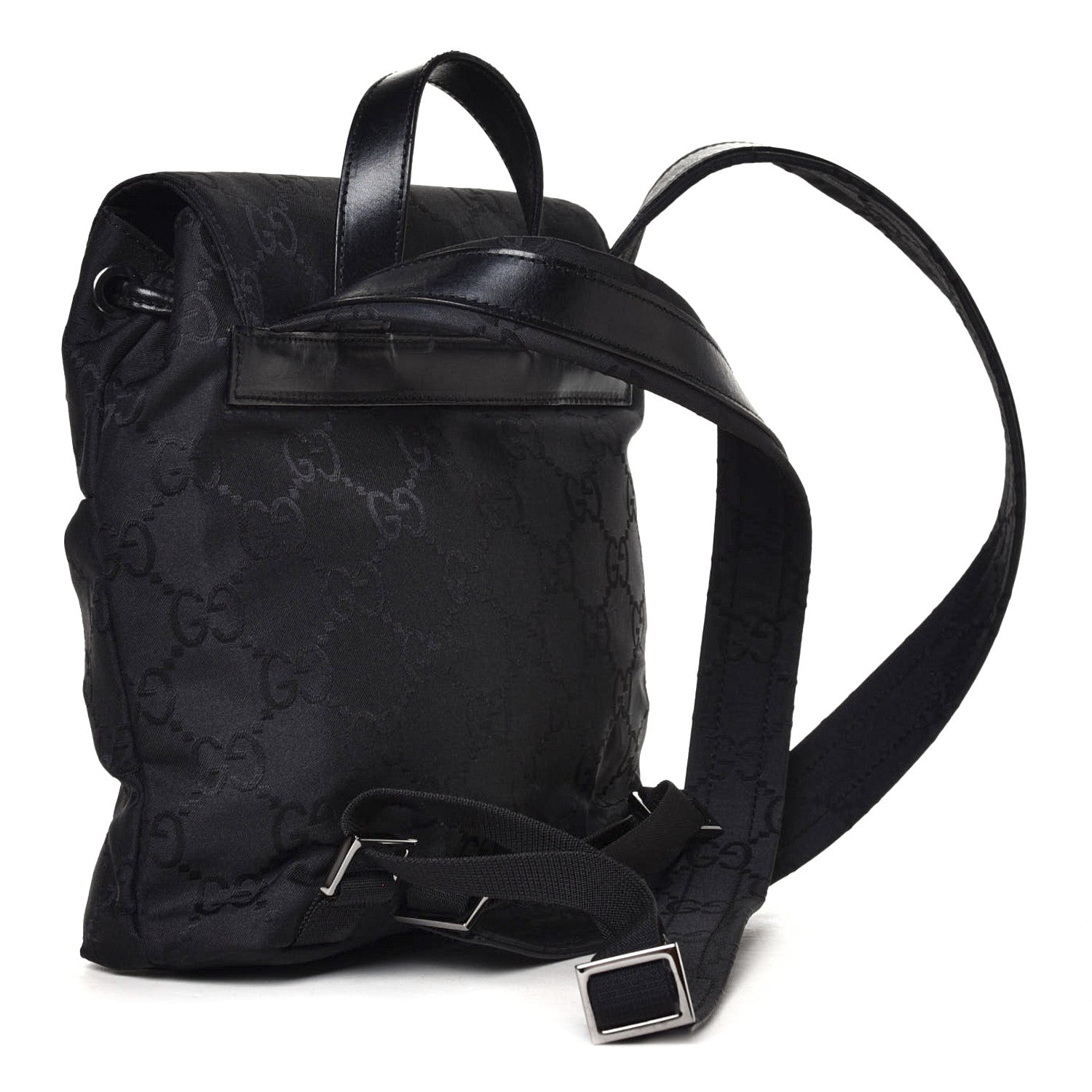 Gucci Nylon Monogram Backpack Black 2 of 4