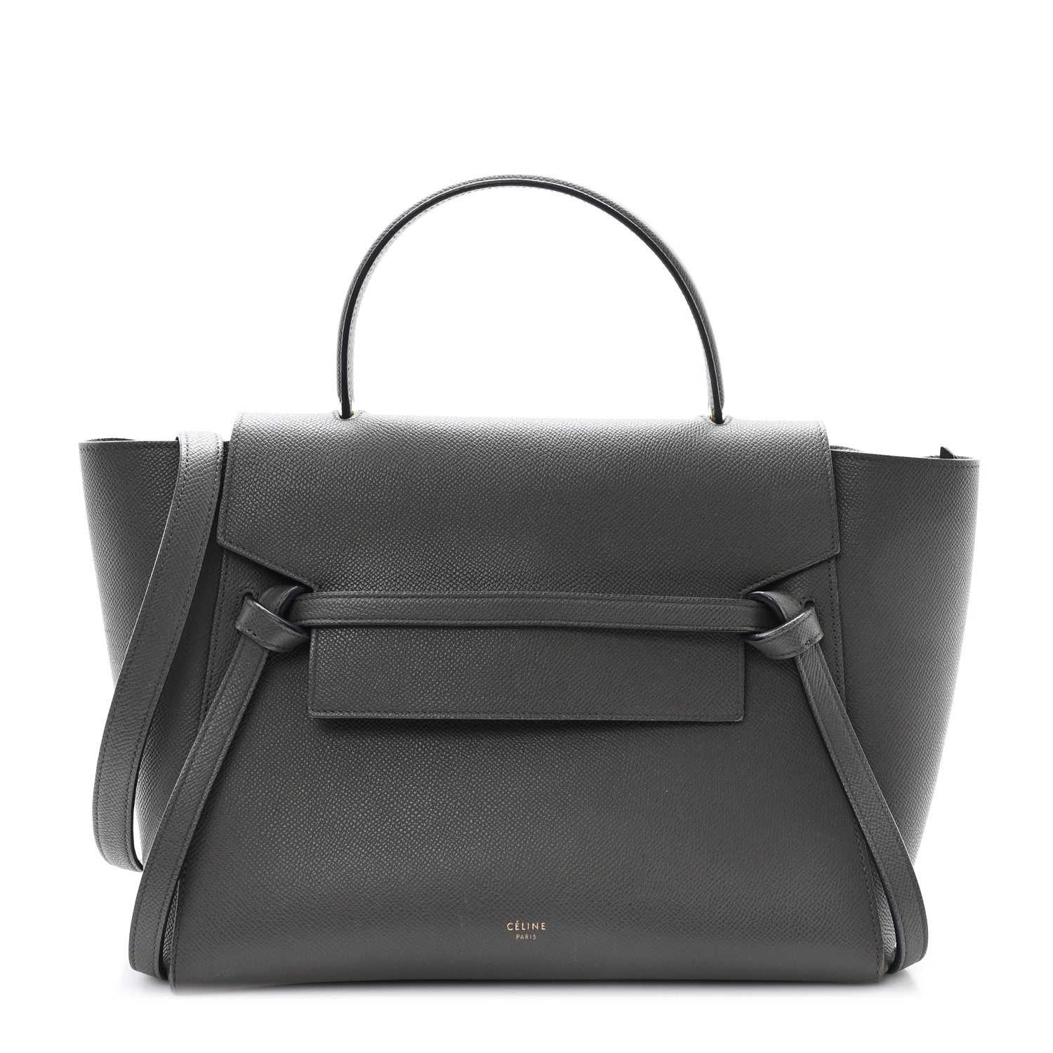 Celine Grained Calfskin Mini Belt Bag Grey 1 of 11