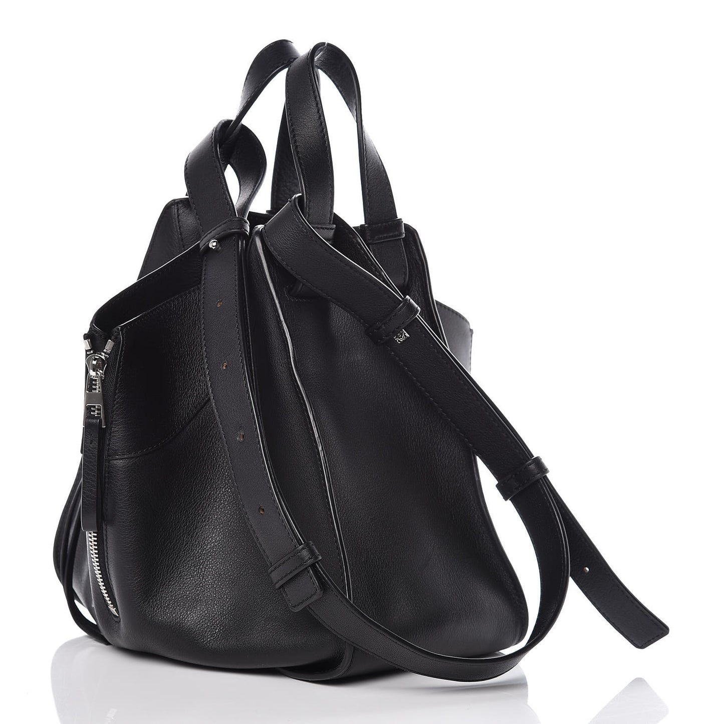 Calfskin Small Hammock Shoulder Bag Black