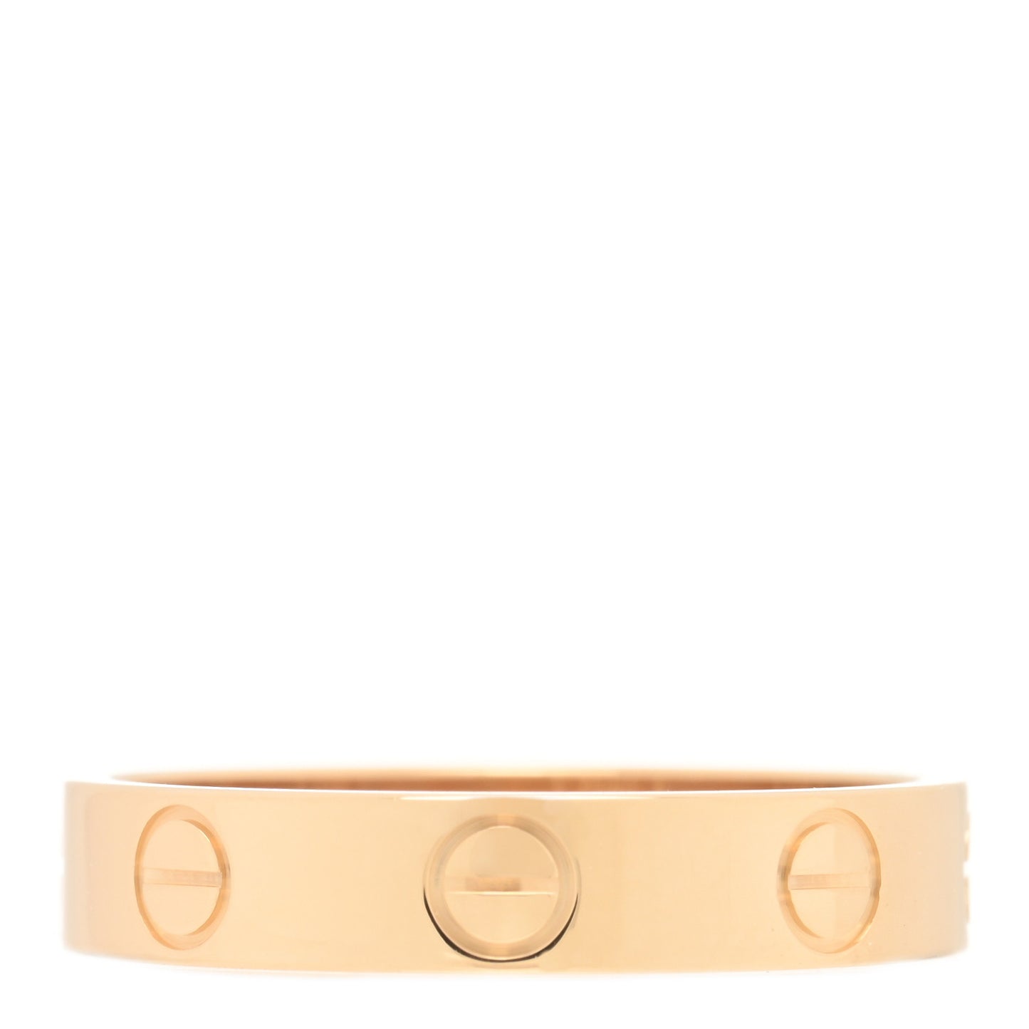 18K Yellow Gold 3.5mm LOVE Wedding Band Ring 51 5.75