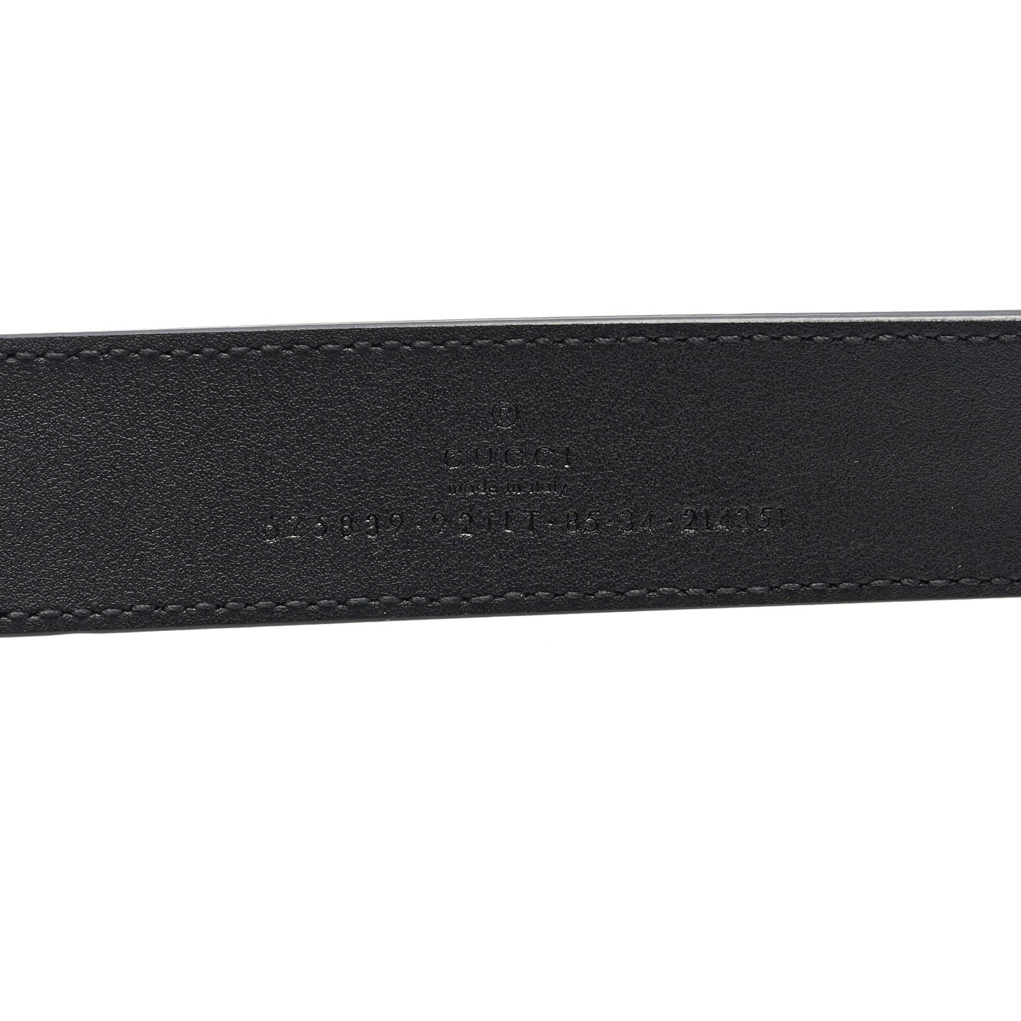 GG Supreme Monogram Matte Plutone Calfskin Double G 30mm Belt 85 34 Beige Ebony Black