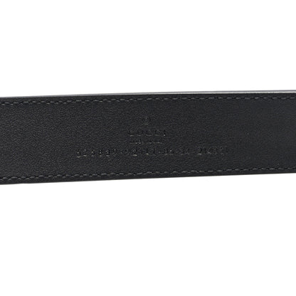 Gucci GG Supreme Monogram Matte Plutone Calfskin Double G 30mm Belt 85 34 Beige Ebony Black 3 of 4