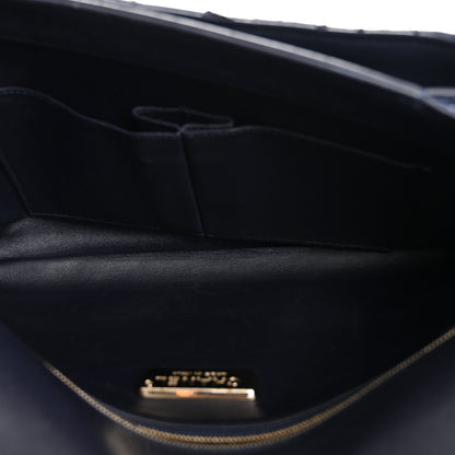 Chanel Snakeskin CC Unchained Clutch Navy 5 of 10