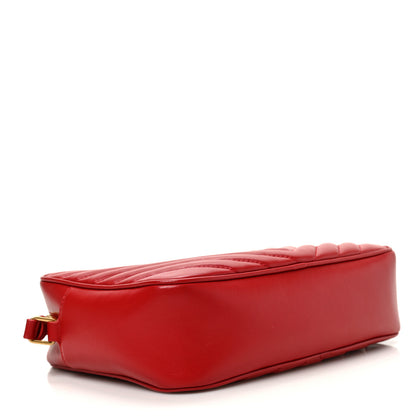 Saint Laurent Calfskin Matelasse Monogram Lou Camera Bag Opyum Red 4 of 8