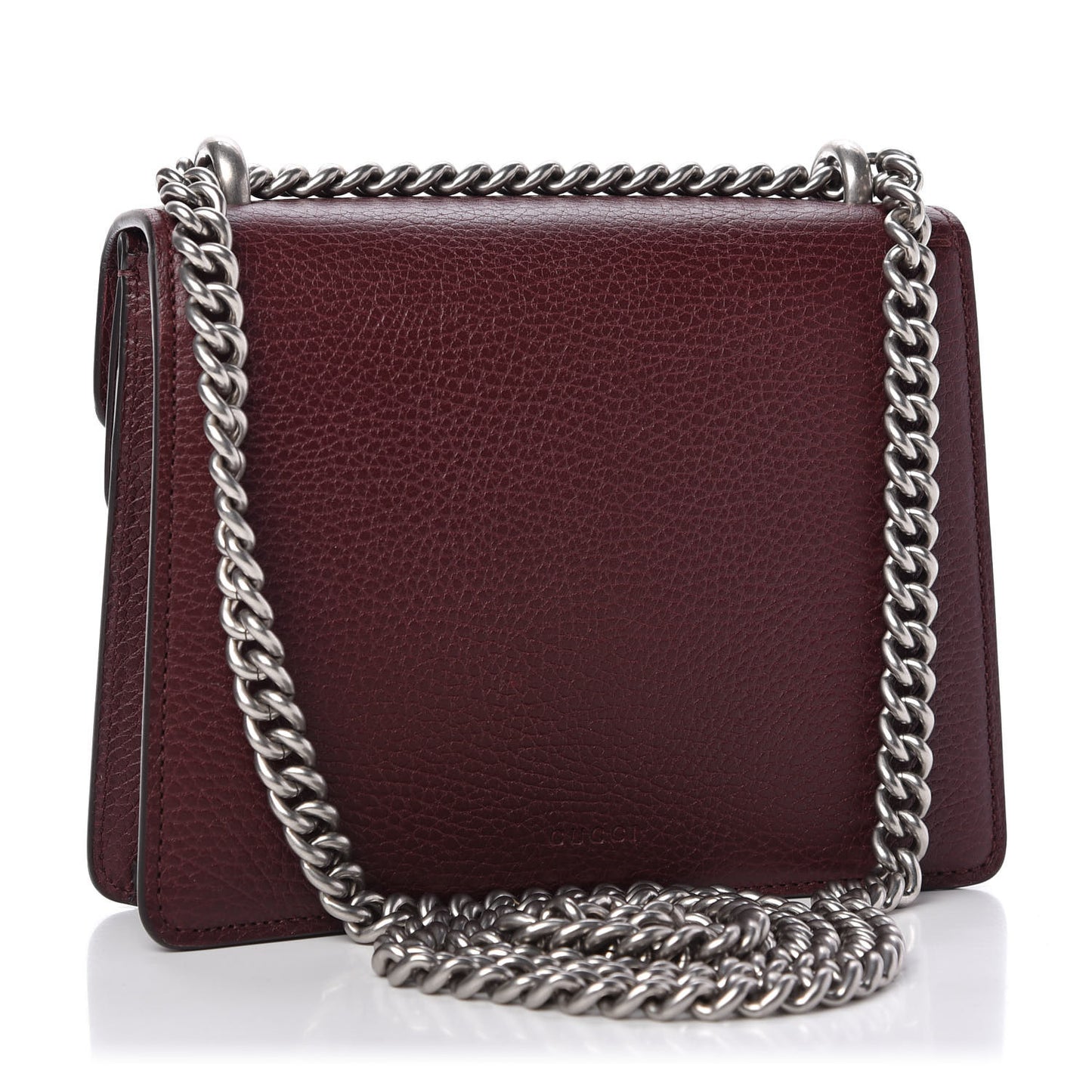 Dollar Calfskin Crystal Mini Dionysus Shoulder Bag Vintage Bordeaux