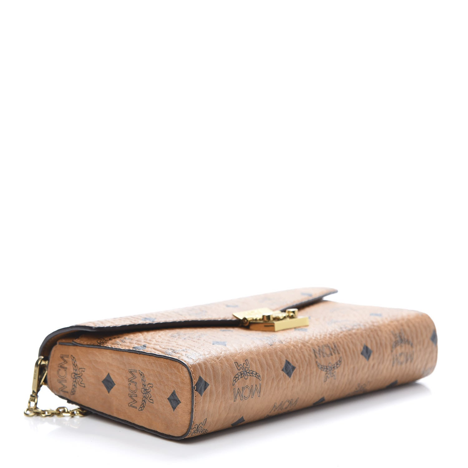 MCM Visetos Millie Wallet On Chain Cognac 4 of 10