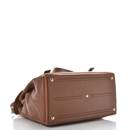 Saint Laurent Calfskin Canvas Medium Muse Two Brown 5 of 14
