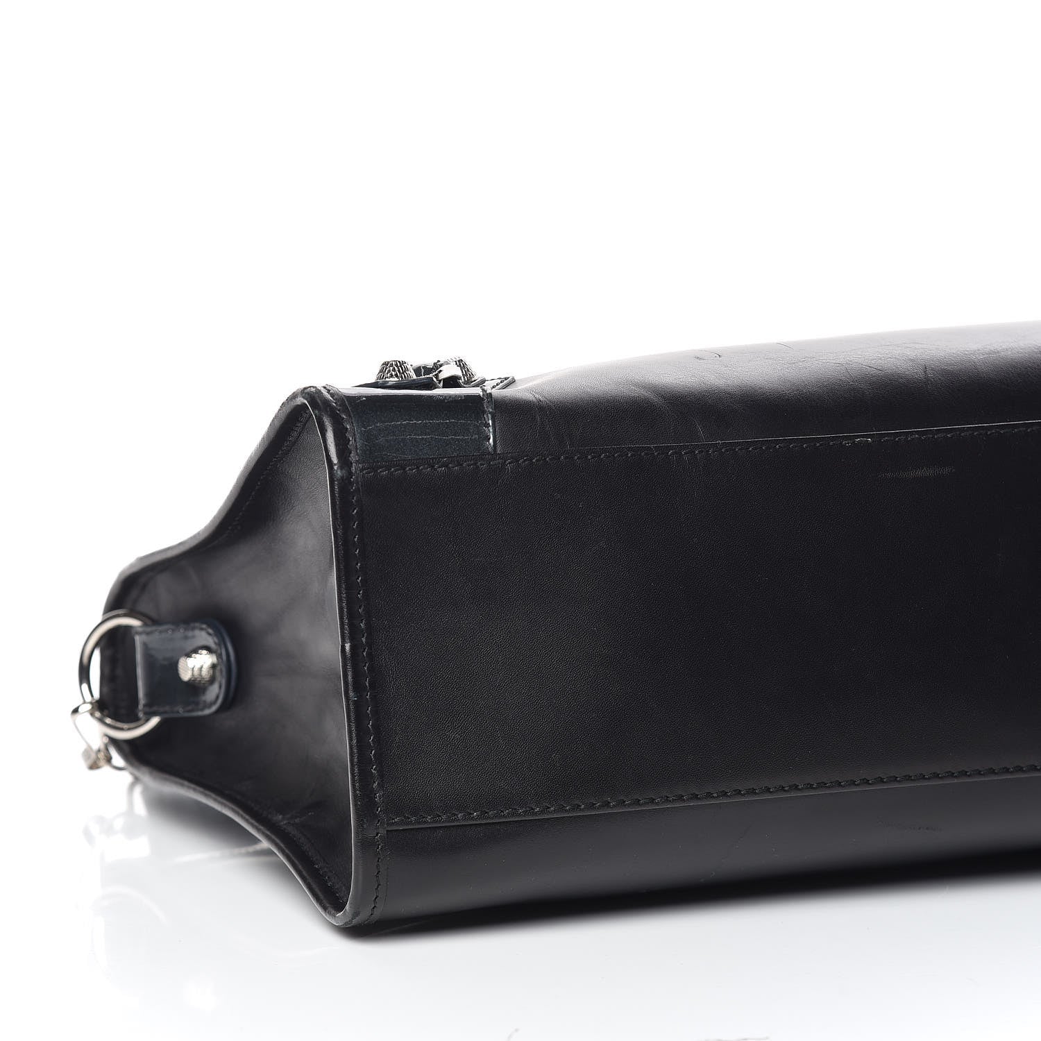 Balenciaga Smooth Calfskin Metallic Patent Giant 12 Silver Hardware City Black Gris 11 of 21