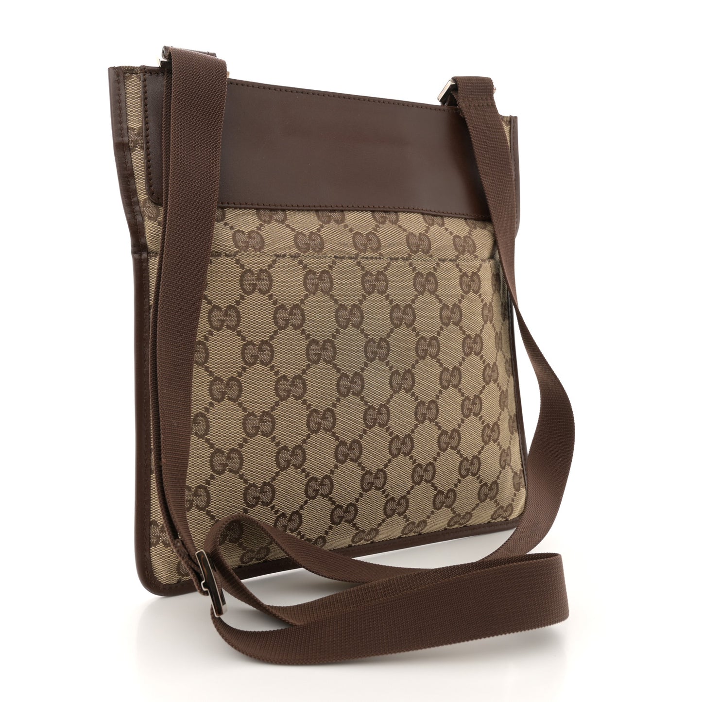 Monogram Messenger Crossbody Bag Dark Brown