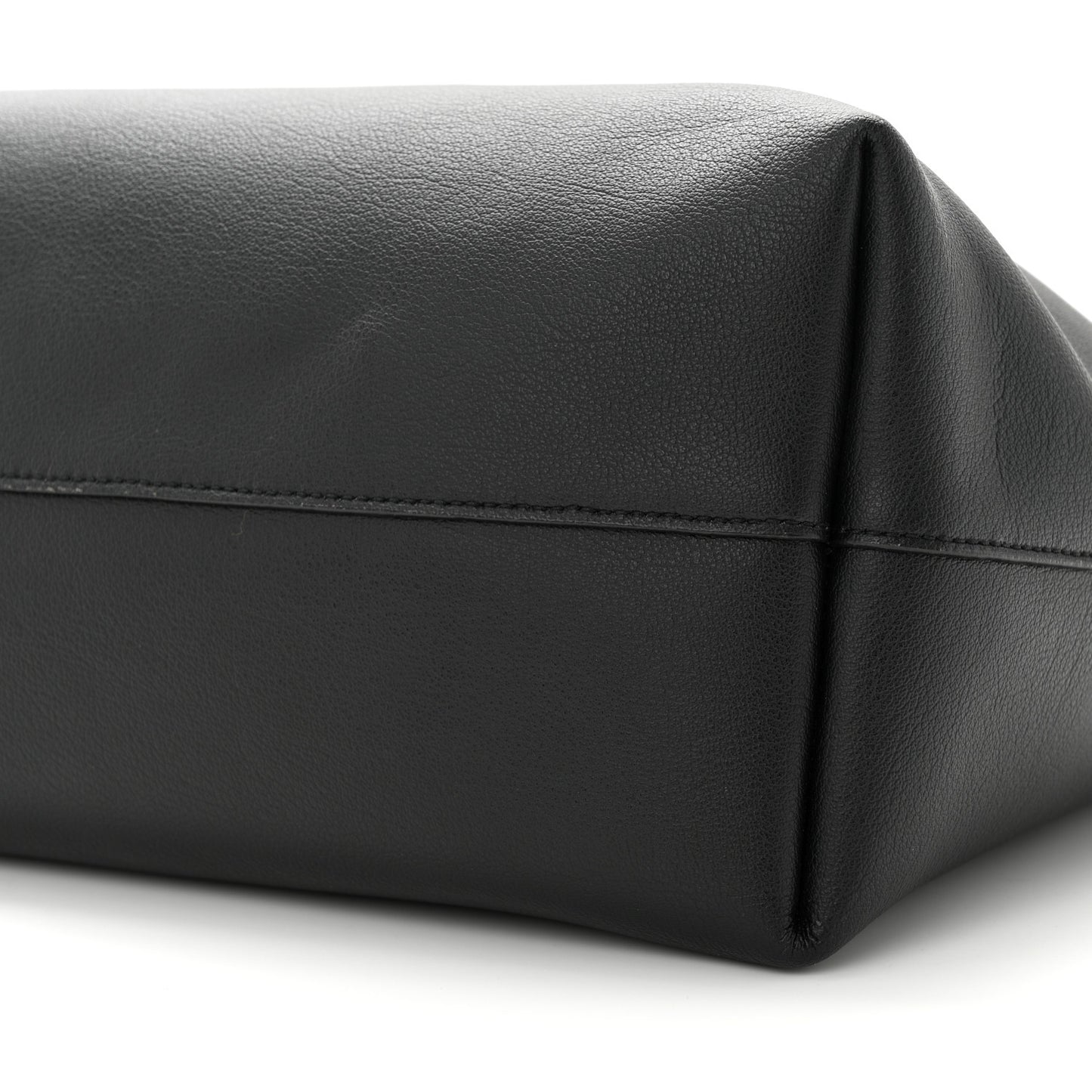 Calfskin Large Shopping Tote Black