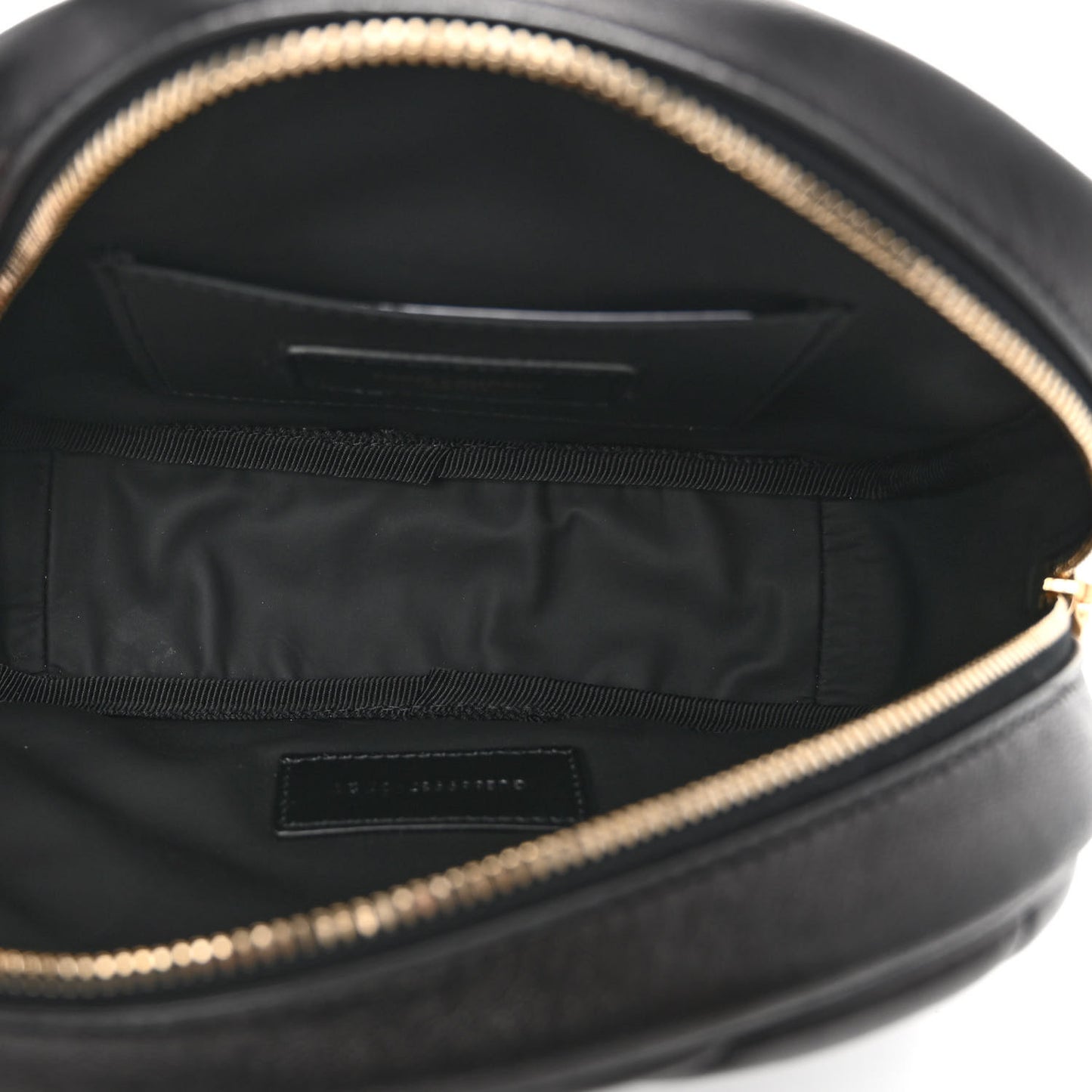 Lambskin Quilted Lolita Cosmetic Pouch Black