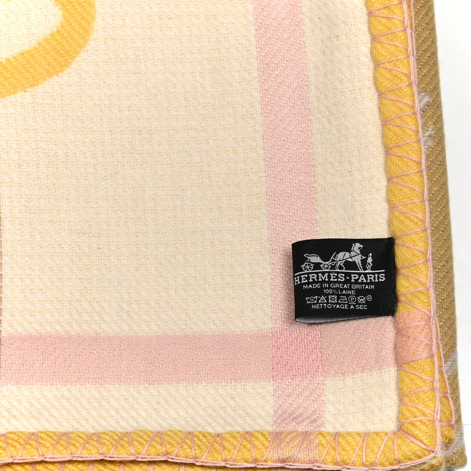 Hermes Wool Littoral Blanket Pollen 3 of 3