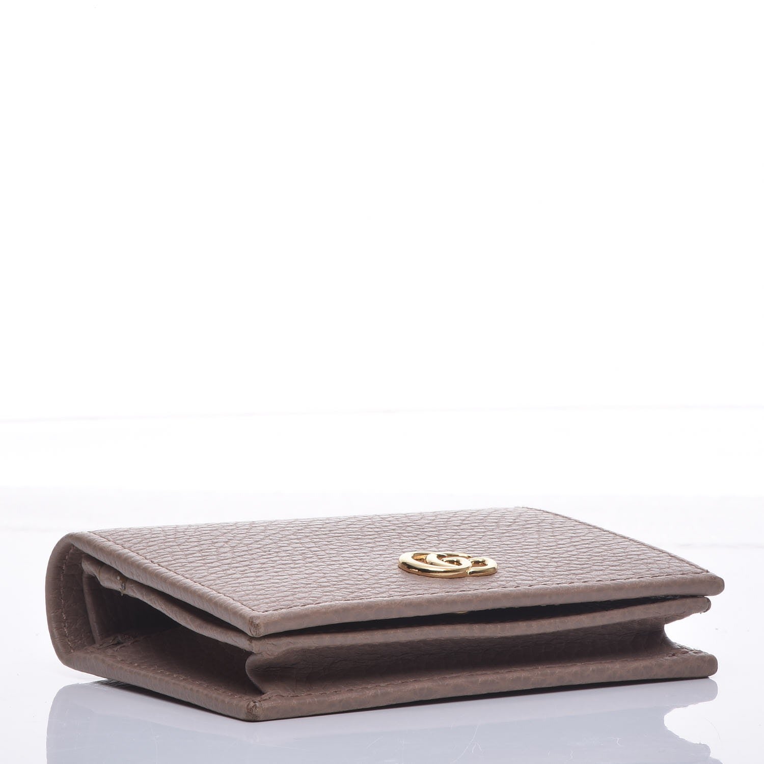 Gucci Pebbled Calfskin GG Marmont Card Case Porcelain Rose 4 of 10