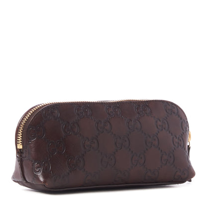 Gucci Guccissima Small Cosmetic Pouch Dark Brown 2 of 8