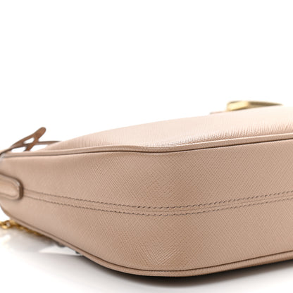 Prada Saffiano Re-Edition 2005 Shoulder Bag Cammeo Beige 9 of 11