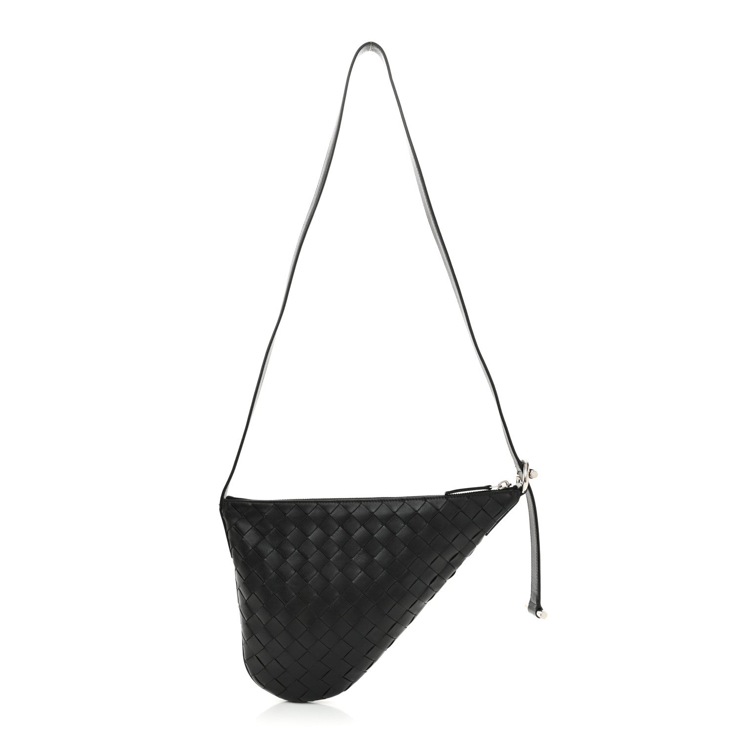 Bottega Veneta Calfskin Intrecciato Small Virgule Black 1 of 10