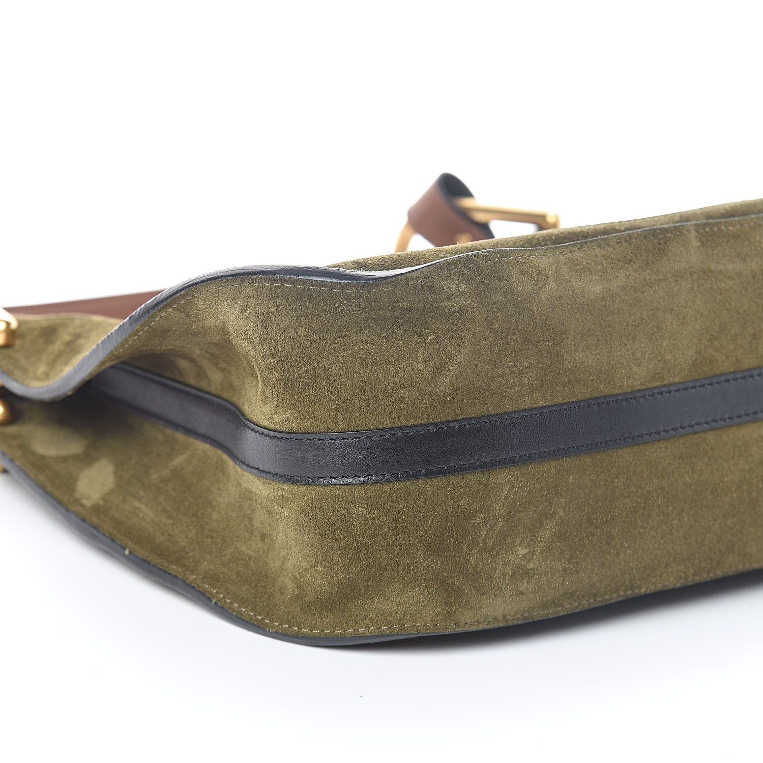 Chloe Calfskin Suede Small Hayley Hobo Eucalyptus 8 of 9
