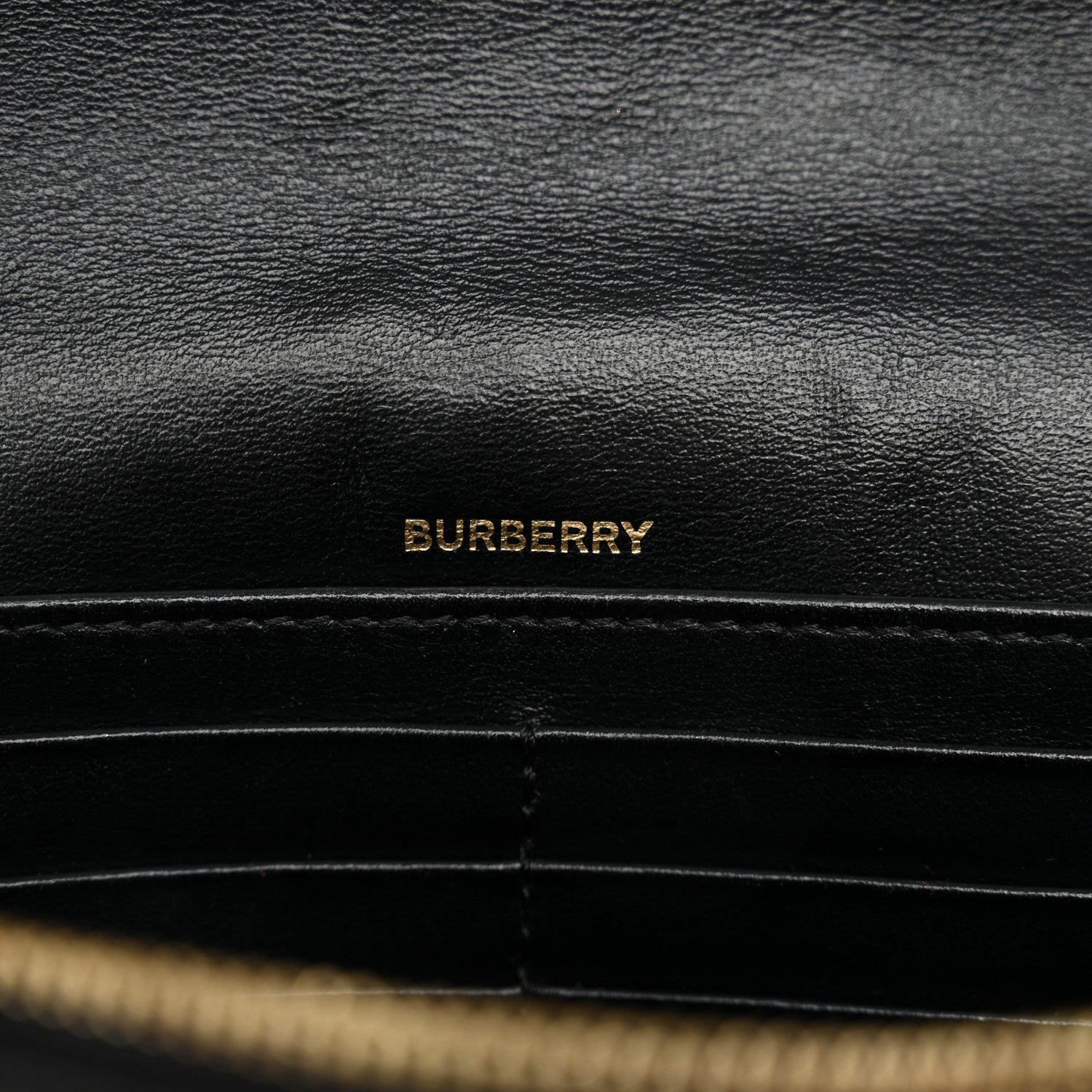 Burberry Grainy Calfskin Vintage Check Hampshire Crossbody Black 6 of 14
