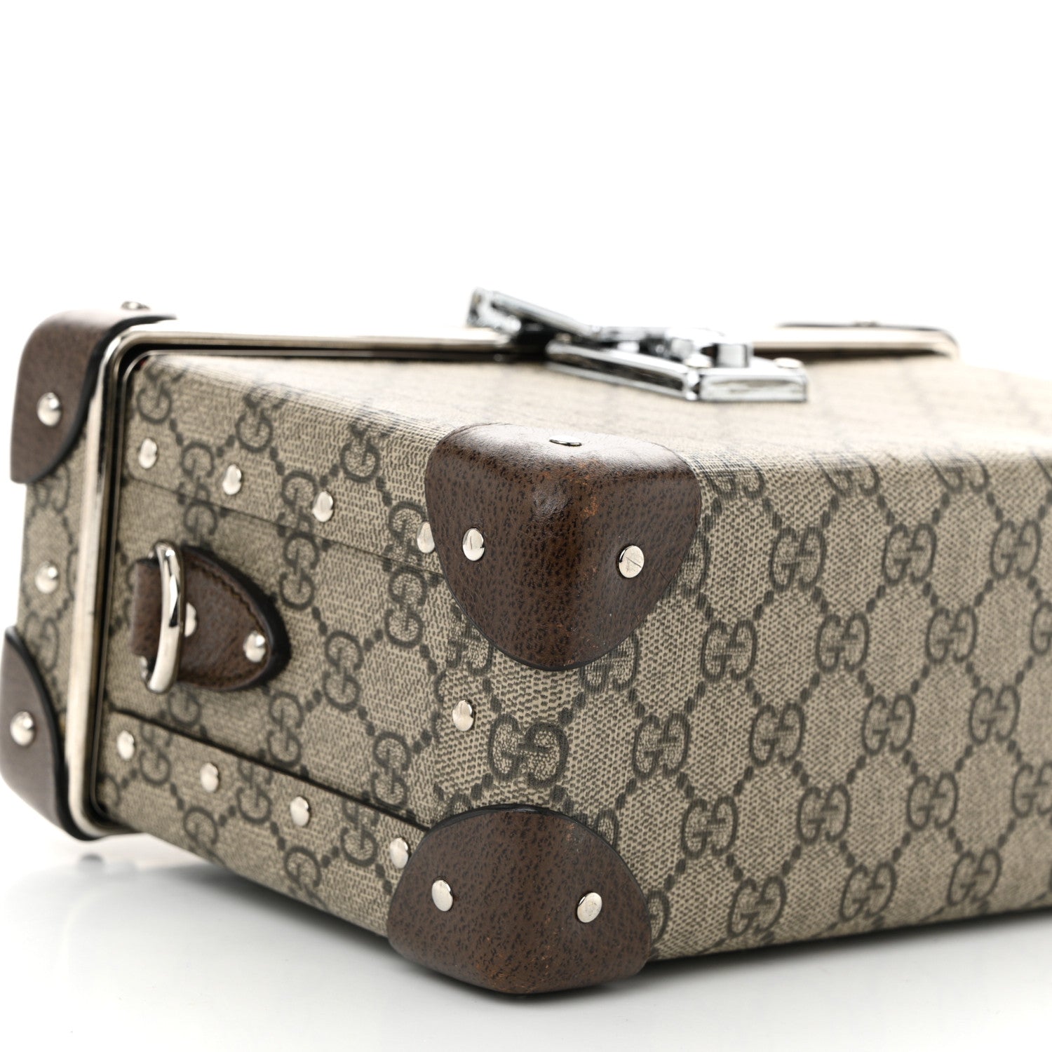 Gucci GG Supreme Monogram Globe-Trotter Beauty Case Brown 9 of 10