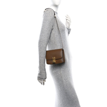 Celine Box Calfskin Small Classic Box Flap Bag Camel 2 of 9