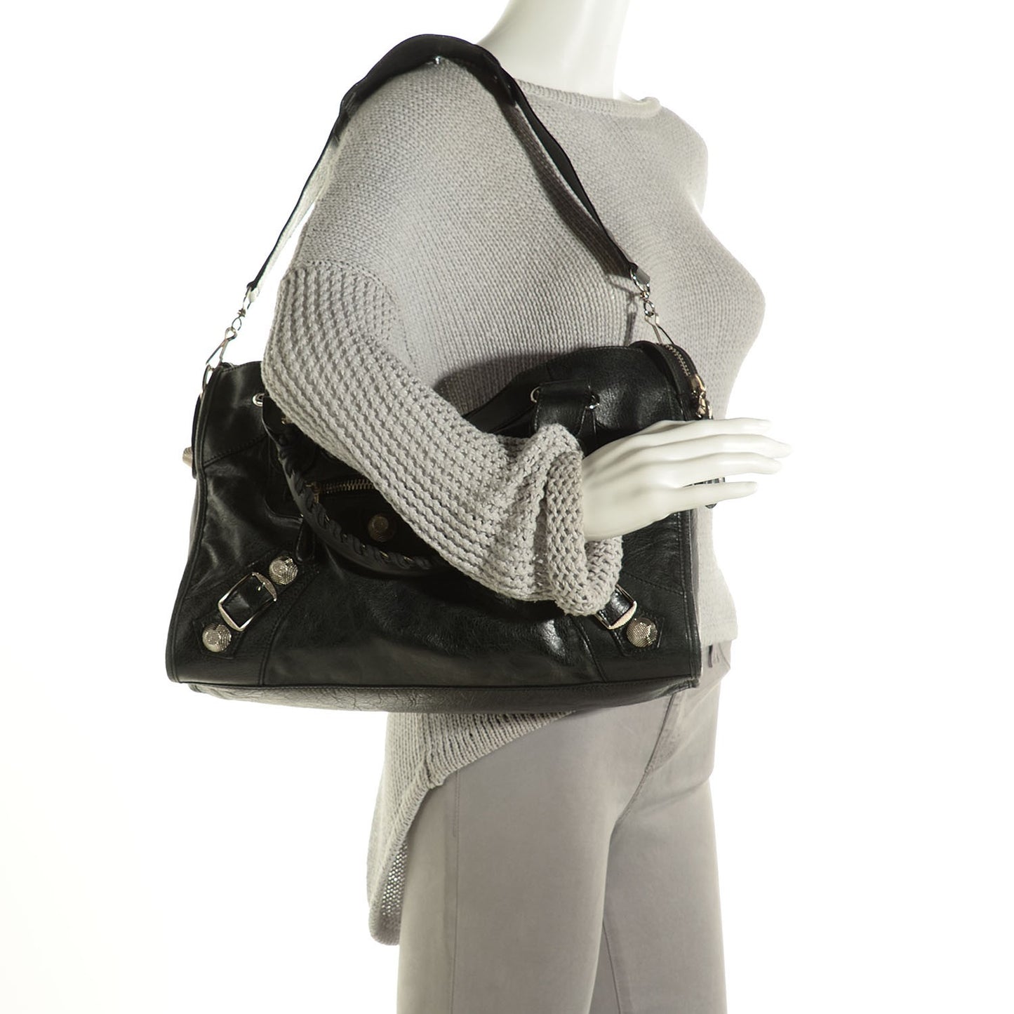 Agneau Giant 21 Silver Hardware City Black