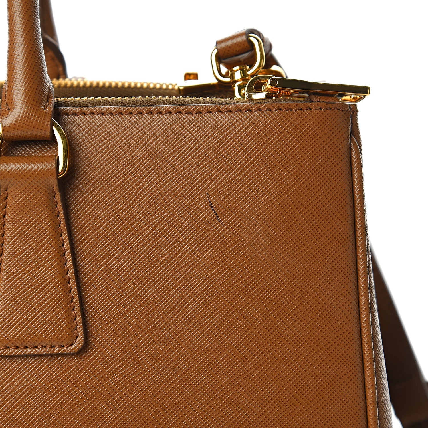 Prada Saffiano Large Galleria Double Zip Tote Cannella 9 of 12