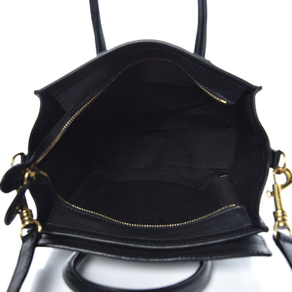 Celine Smooth Calfskin Nano Luggage Black 5 of 12
