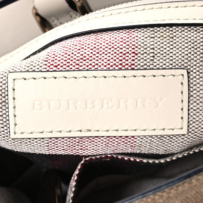 Burberry Canvas Mega Check Medium Susanna Hobo White 7 of 12