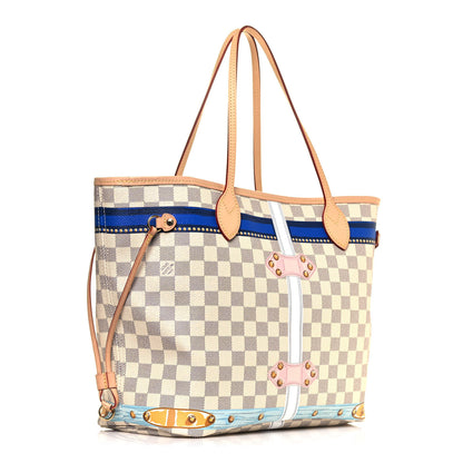 Louis Vuitton Damier Azur Summer Trunks Forte Dei Marmi Neo Neverfull MM 3 of 10