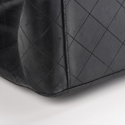 Chanel Lambskin Quilted XL Jumbo Single Flap Black 10 of 15