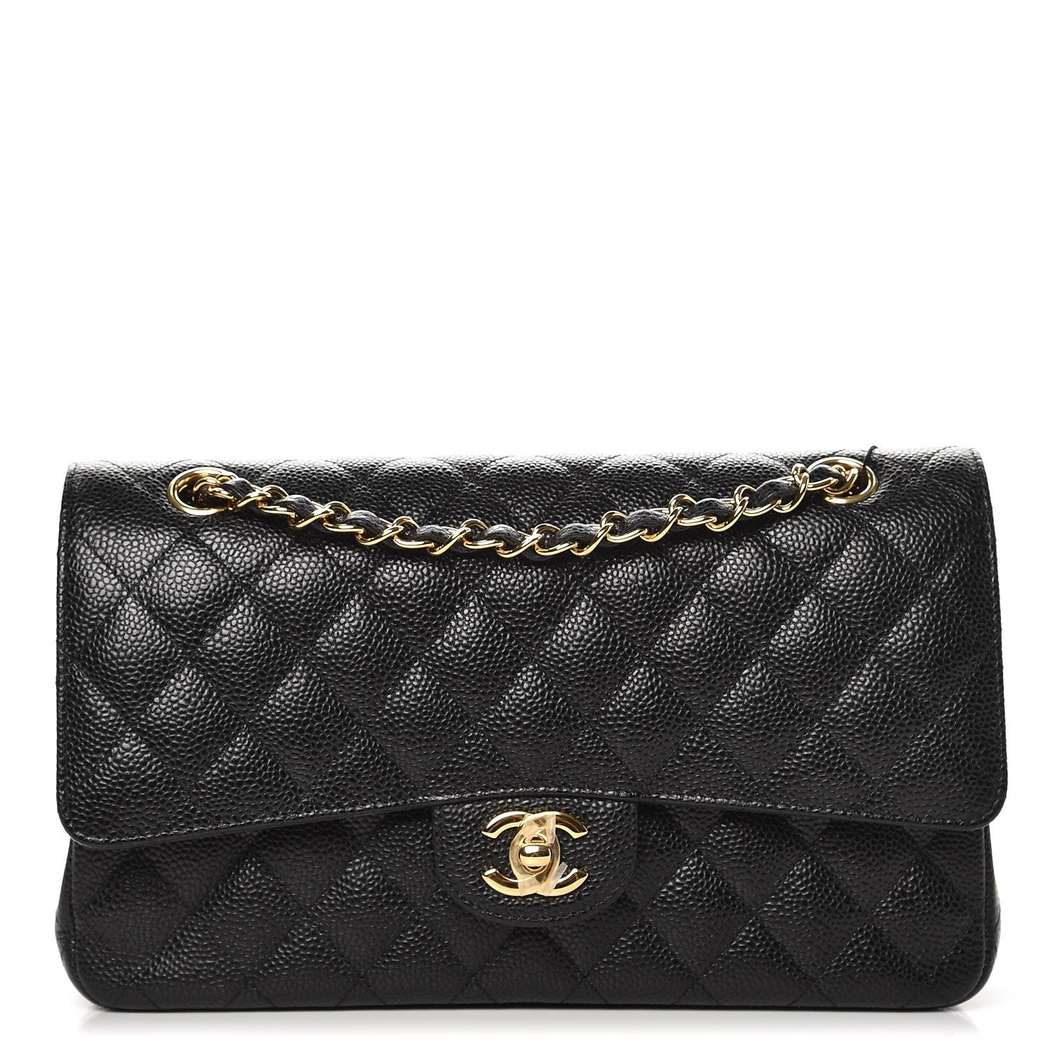 Chanel Caviar Quilted Medium Double Flap Black 1 of 9
