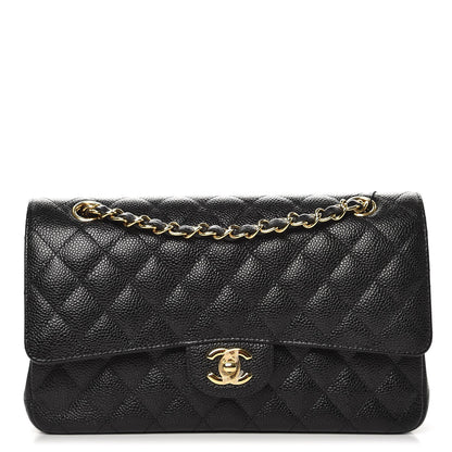 Chanel Caviar Quilted Medium Double Flap Black 1 of 9
