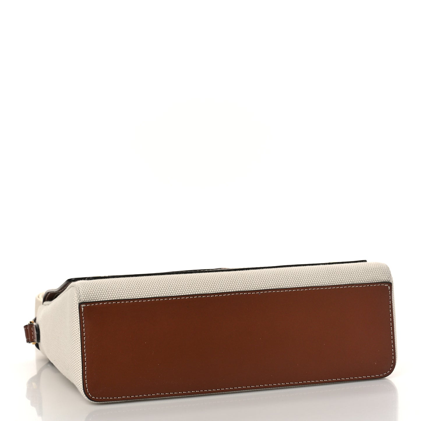 Canvas Horseferry Print Note Crossbody Bag Natural Tan Fiery Red