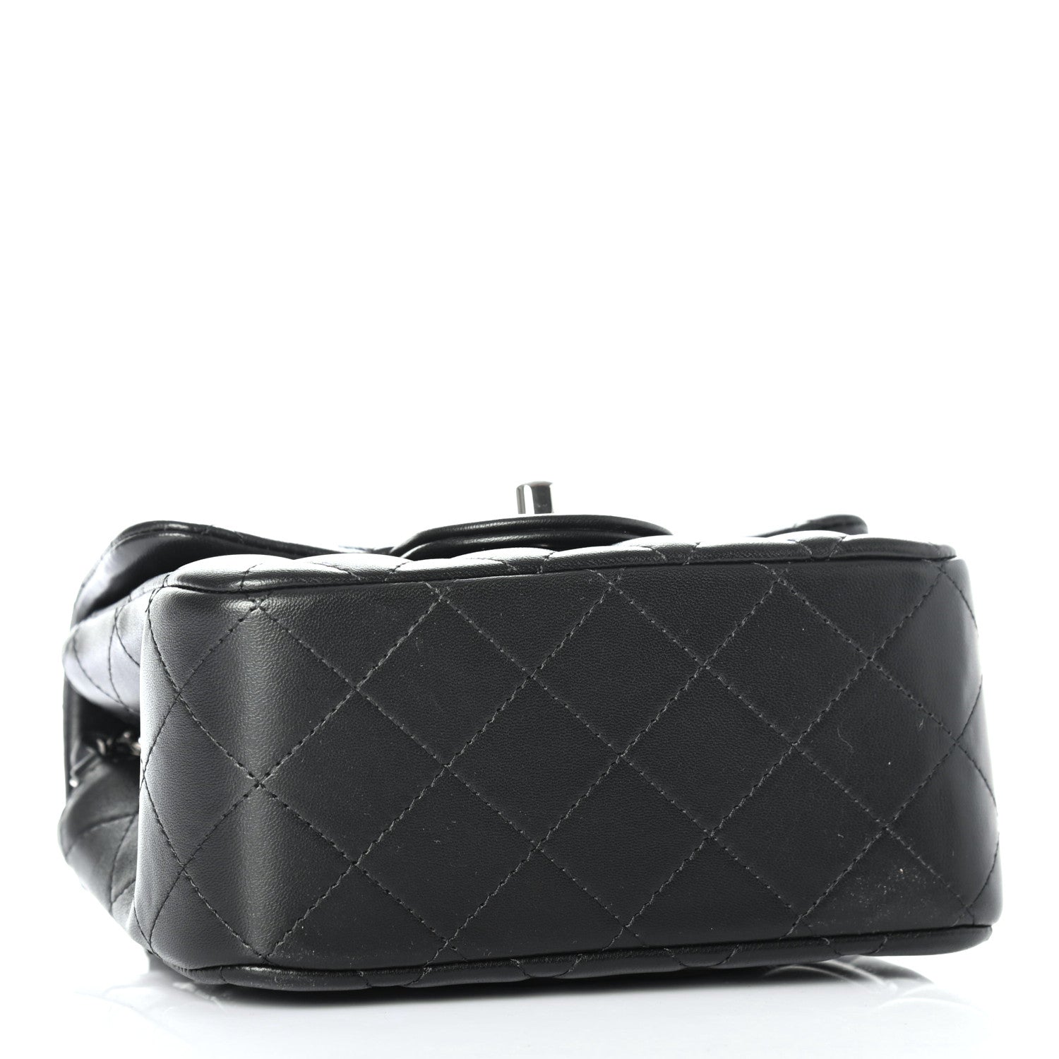 Chanel Lambskin Quilted Mini Square Flap Black 6 of 8