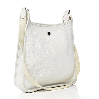 Hermes Taurillon Clemence Vespa PM White 3 of 13